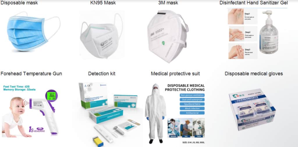 Productos ofrecidos por un proveedor no fiable