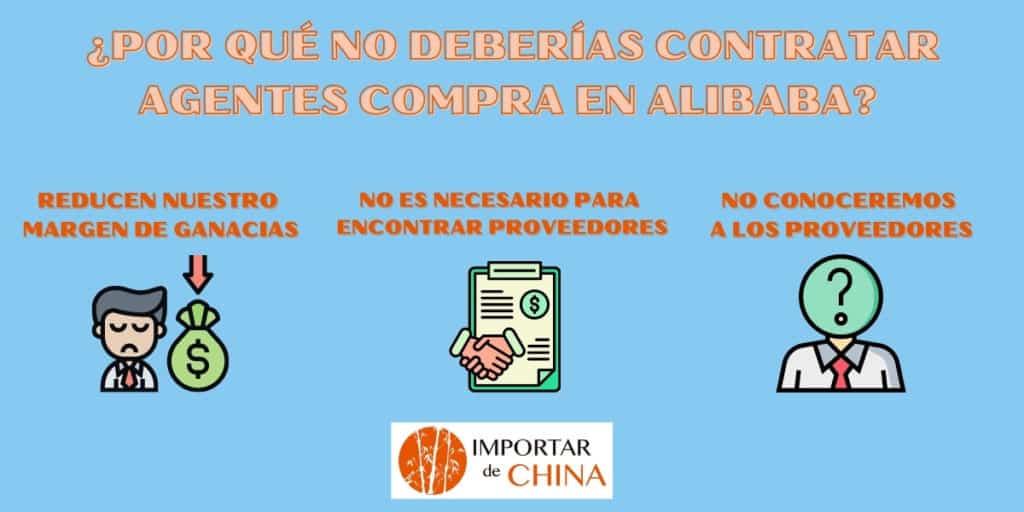 Razones para no contratar agentes de compra en Alibaba