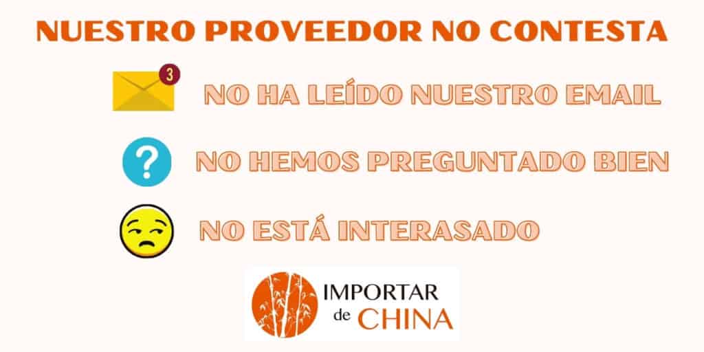 Razones por las que el proveedor chino no responde